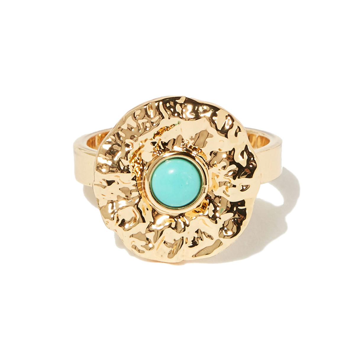 Bague ajustable Bohème doré et vert Bague ajustable Bohème doré et vert