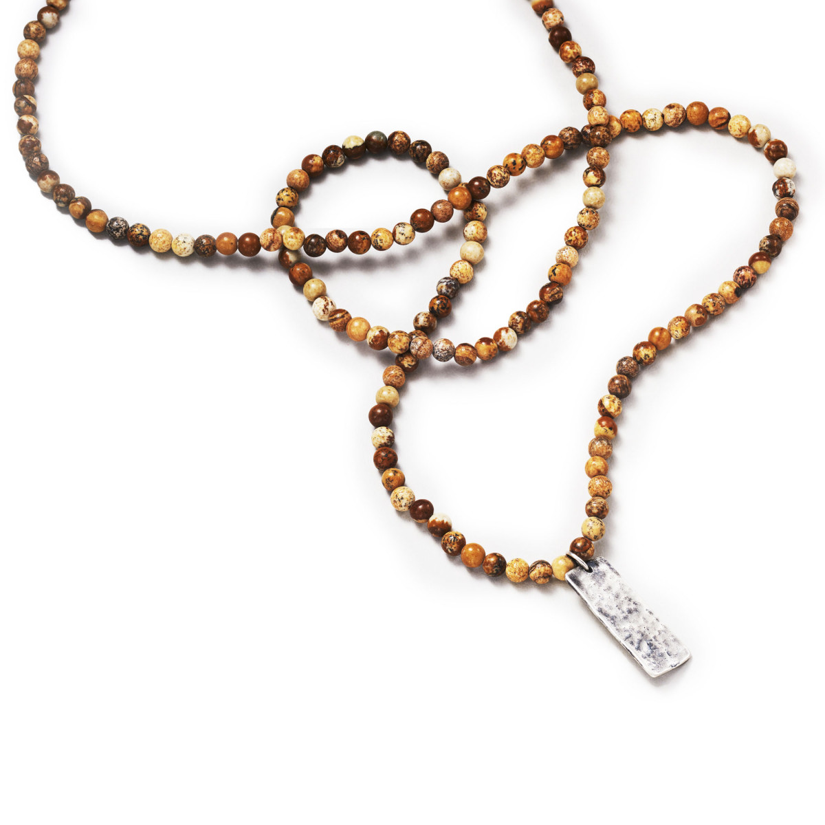 Collier Homme JASPER en Argent 925 Collier Homme Argent 925/1000 "Ondar" - Long : 27 cm