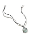 Collier Homme HOLAN 2 en Argent 925 avec labradorite verte