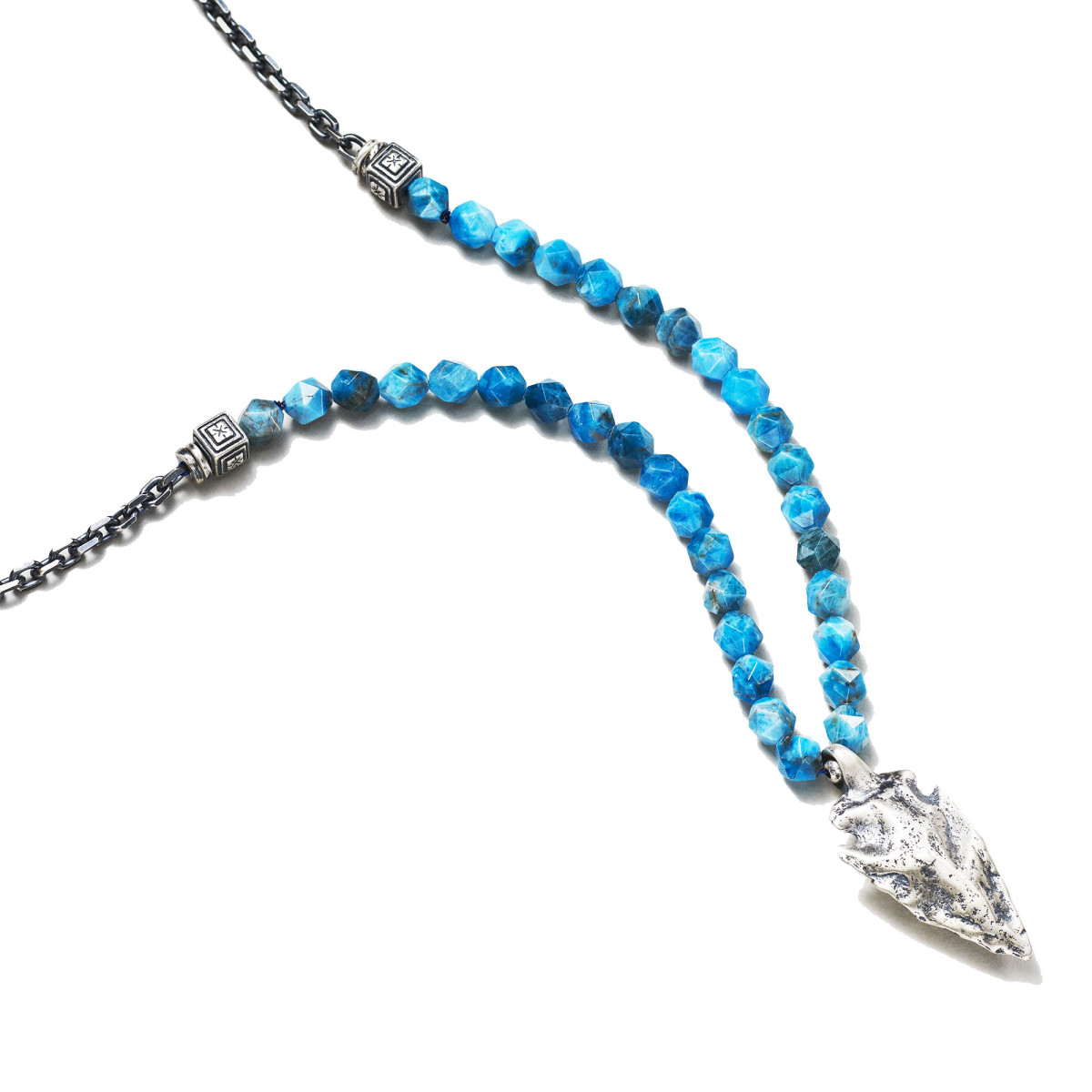 Collier Homme Argent 925/1000 "Helio" - Long : 30 cm