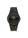 Montre femme Superdry URBAN LEOPARD cadran noir bracelet vert avec motifs