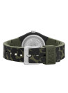 Montre femme Superdry URBAN LEOPARD - cadran noir - bracelet vert avec motifs