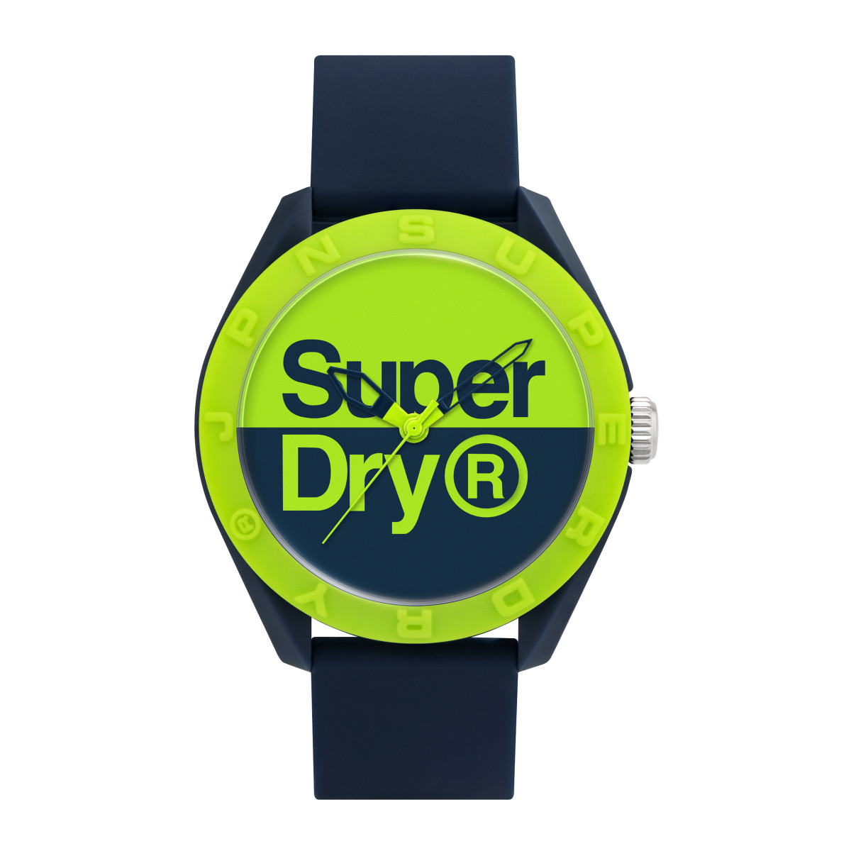 Montre homme Superdry OSAKA ORIGINAL - cadran bleu et vert - bracelet bleu