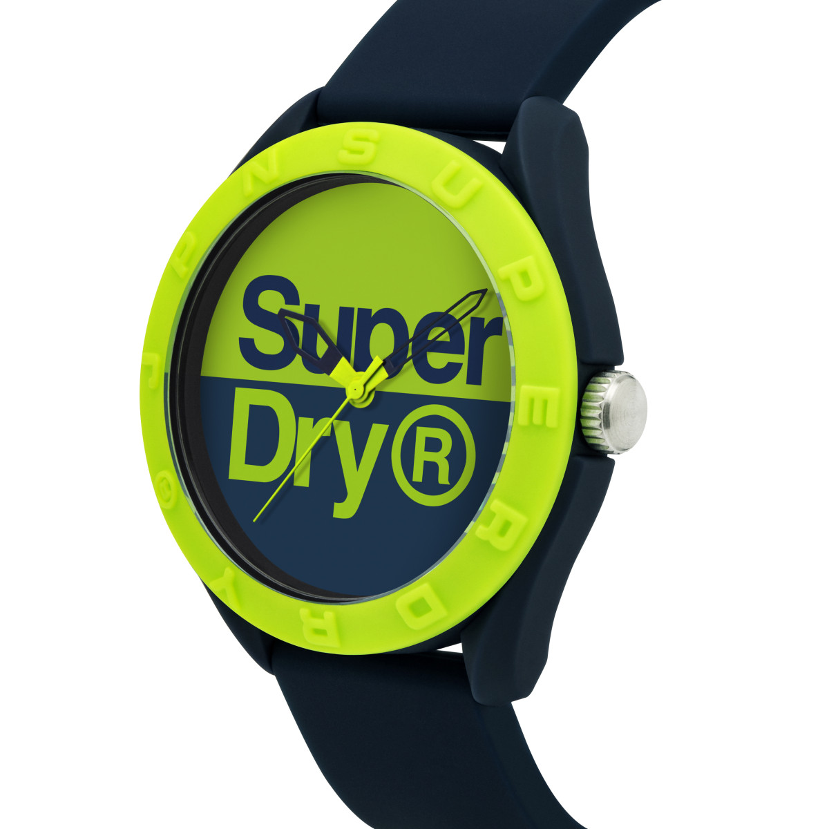 Montre homme Superdry OSAKA ORIGINAL - cadran bleu et vert - bracelet bleu