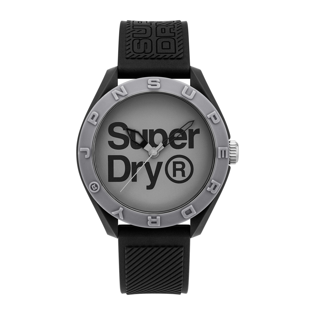 Montre homme Superdry OSAKA ORIGINAL - cadran gris - bracelet noir