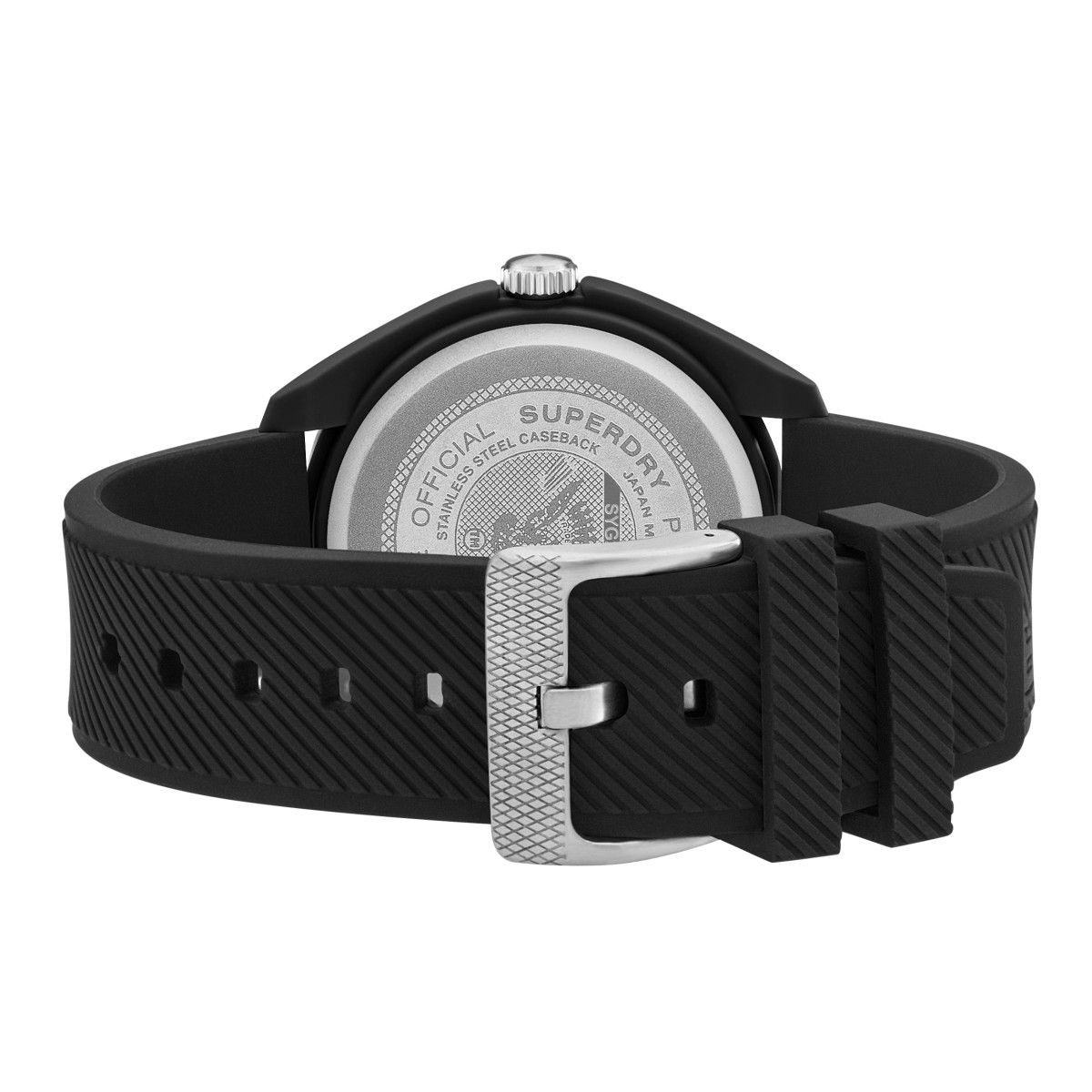 Montre homme Superdry OSAKA ORIGINAL - cadran gris - bracelet noir