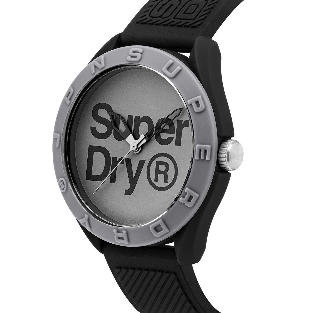 Montre homme Superdry OSAKA ORIGINAL - cadran gris - bracelet noir