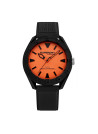 Montre homme Superdry OSAKA cadran orange bracelet noir