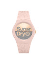 Montre femme Superdry Urban Shine - cadran doré rose - bracelet rose