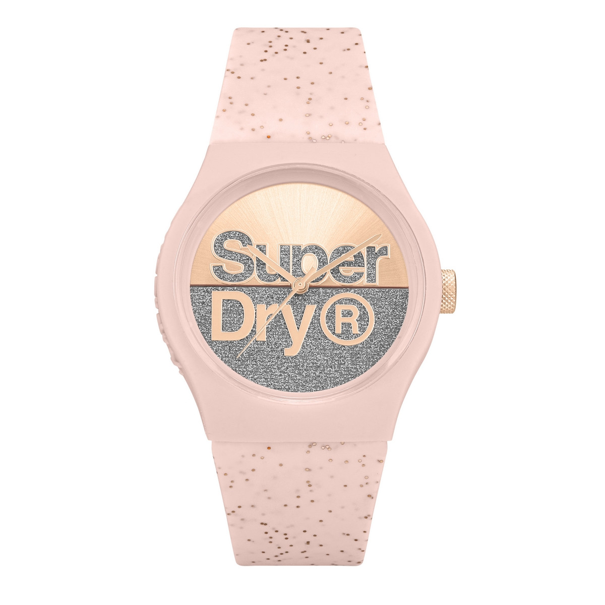 Montre femme Superdry Urban Shine - cadran doré rose - bracelet rose Montre femme Superdry Urban Shine - cadran doré rose - bracelet rose