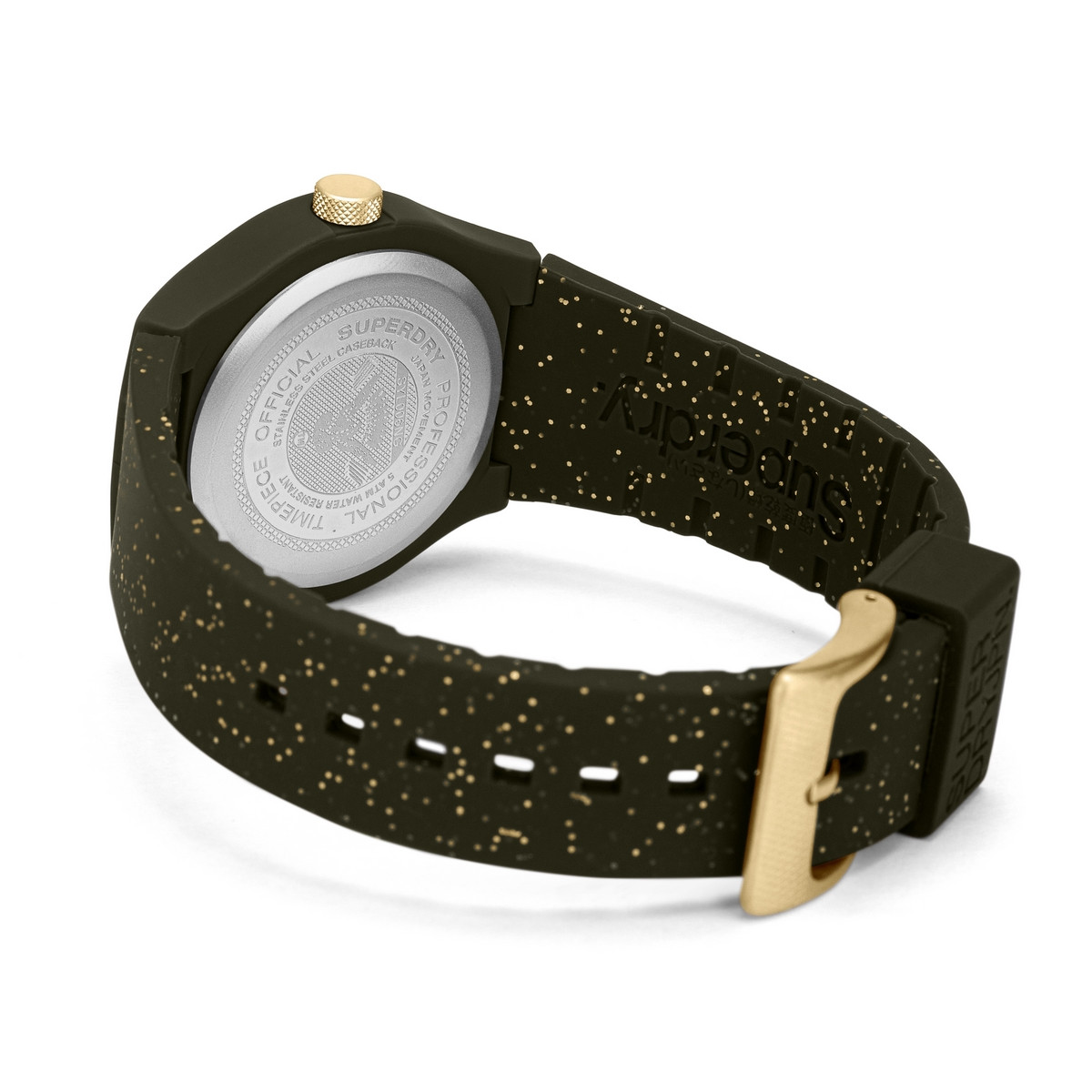 Montre femme Superdry Urban Shine - cadran doré - bracelet vert Montre femme Superdry Urban Shine - cadran doré - bracelet vert