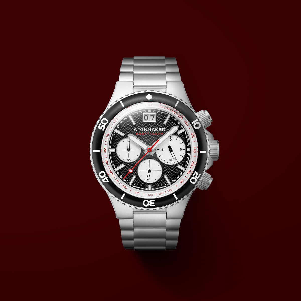 Montre Spinnaker HYDROFOIL CHRONO méca-quartz - cadran noir Montre Spinnaker HYDROFOIL CHRONO méca-quartz - cadran noir