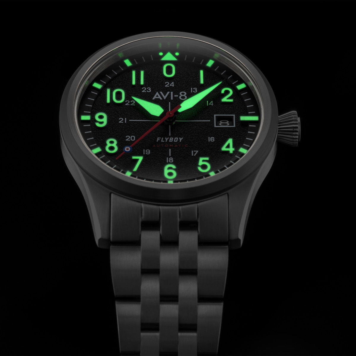 Montre AVI-8 FLYBOY LAFAYETTE automatique cadran noir Montre AVI-8 Flyboy Lafayette - Automatique - AV-4075-11