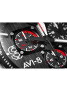 Montre AVI-8 P-51 MUSTANG méca-quartz chronographe - cadran noir