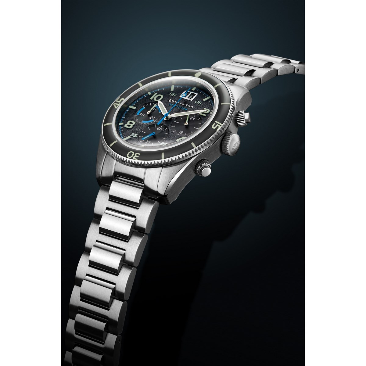 Montre Spinnaker FLEUSS Chrono - cadran gris Montre Spinnaker FLEUSS Chrono - cadran gris