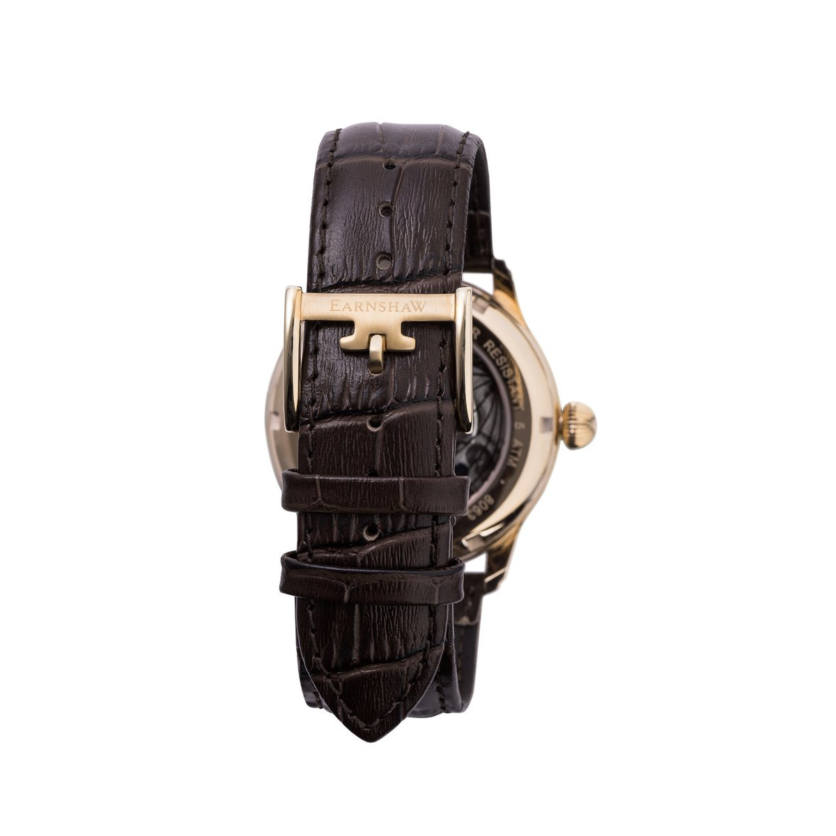 Montre homme Earnshaw LONGITUDE SHADOW ES-8063-06 automatique - cadran marron Montre homme Earnshaw LONGITUDE SHADOW ES-8063-06 automatique - cadran marron