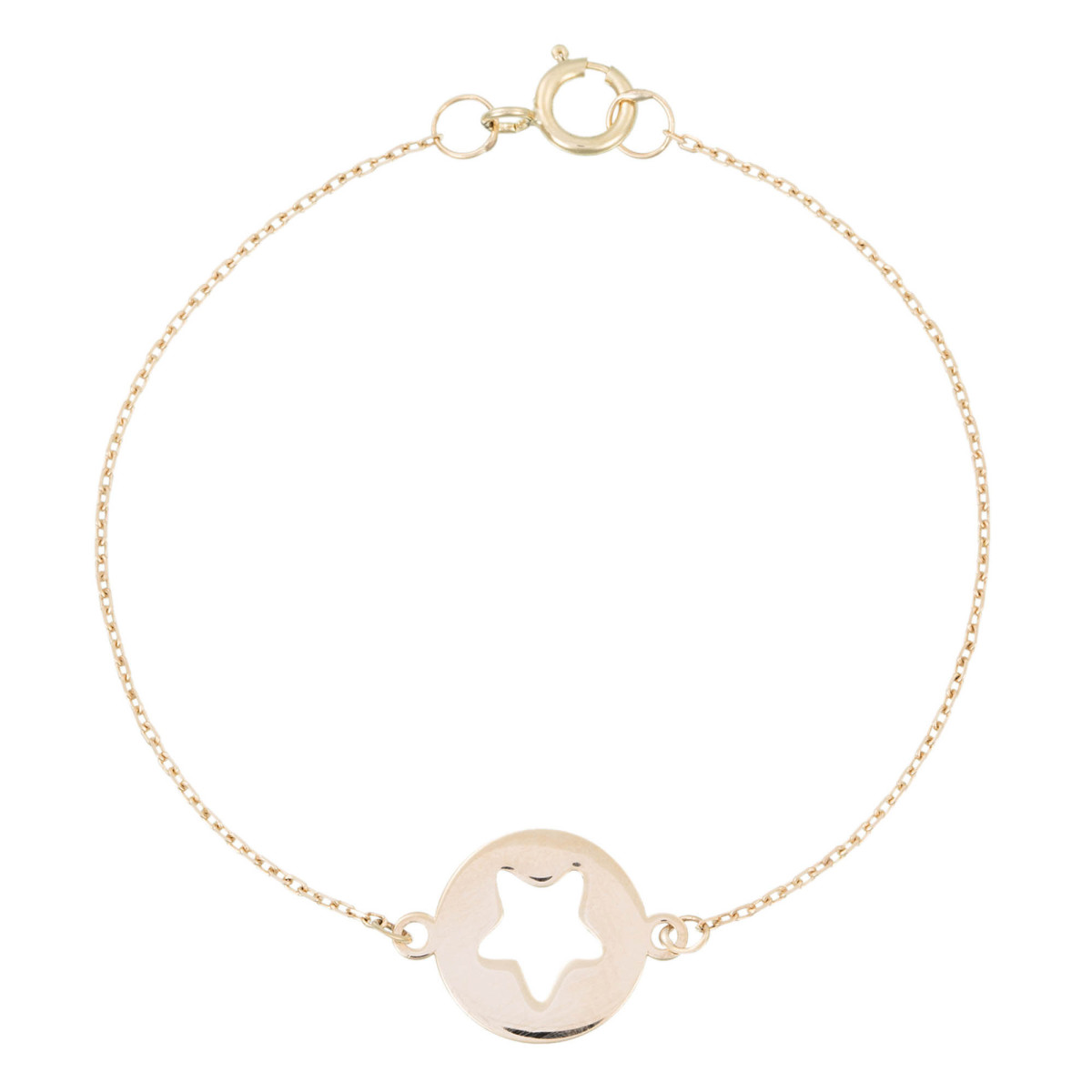 Bracelet enfant Or Jaune 375/1000 Bracelet "Mon étoile" Or jaune