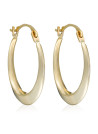 Boucles d'oreilles Or jaune 375/1000 Boucles d'oreilles "Créoles Lame