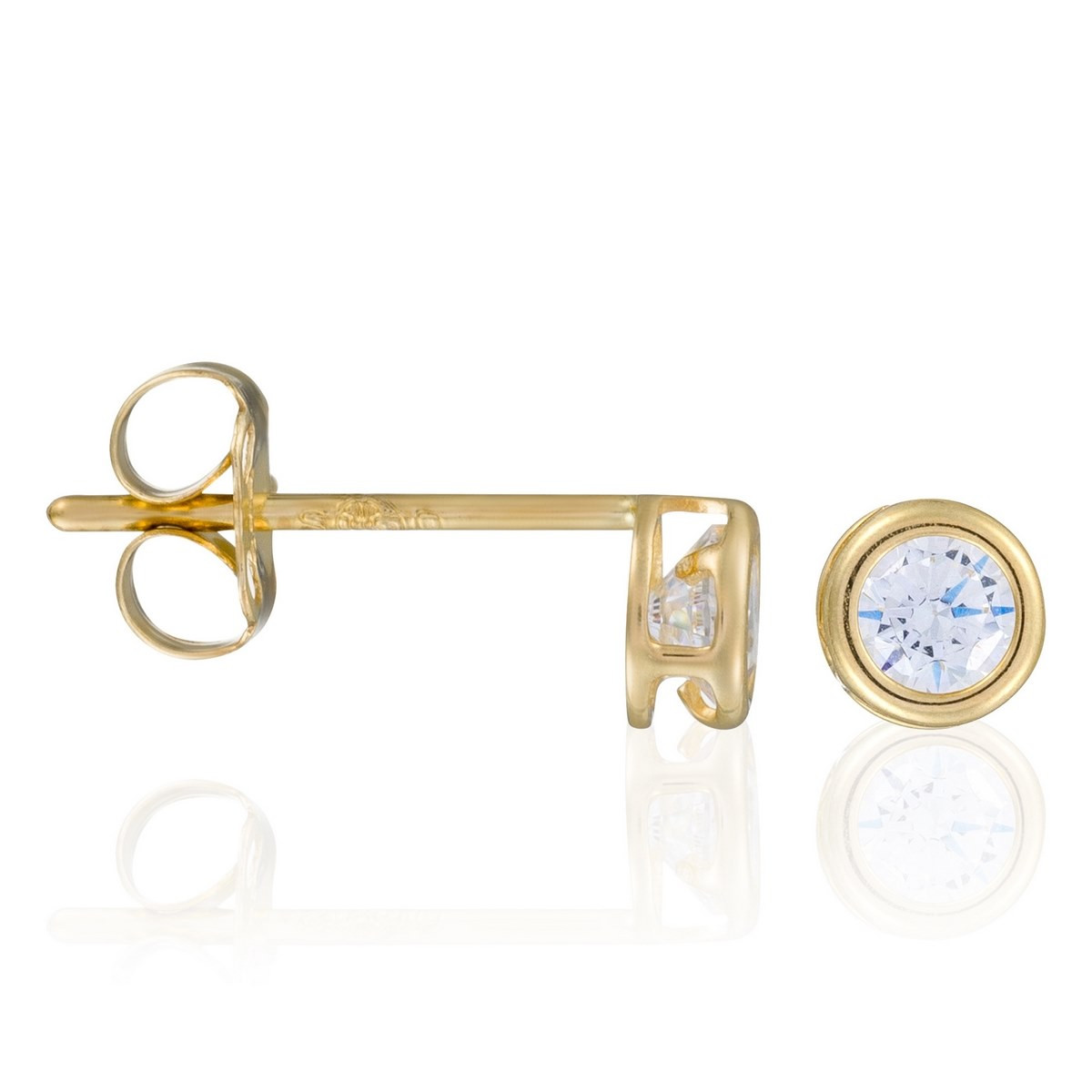Boucles d'oreilles "Pèlerin" Or jaune