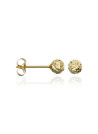 Boucles d'oreilles Or jaune 375/1000 et zirconium