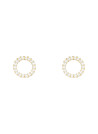 Boucles d'oreilles Or jaune 375/1000 et zirconium