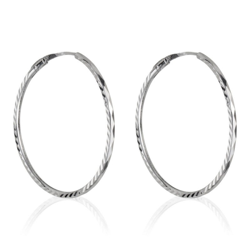 Boucles d'oreilles "Fructueuse" Or blanc