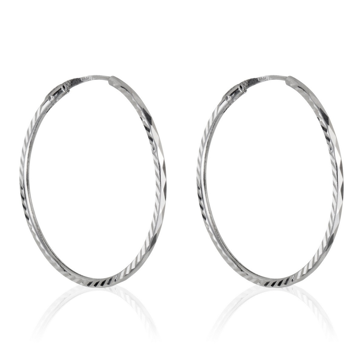 Boucles d'oreilles Or blanc 375/1000 Boucles d'oreilles "Fructueuse" Or blanc