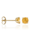 Boucles d'oreilles citrine Or jaune citrine