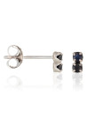 Boucles d'oreilles Or blanc 375/1000 et pierres