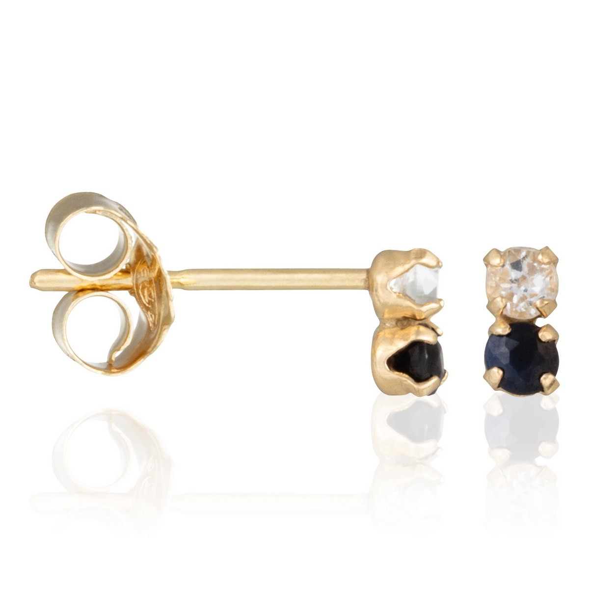 Boucles d'oreilles Or jaune 375/1000 et pierres Boucles d'oreilles "Caprice" Or jaune