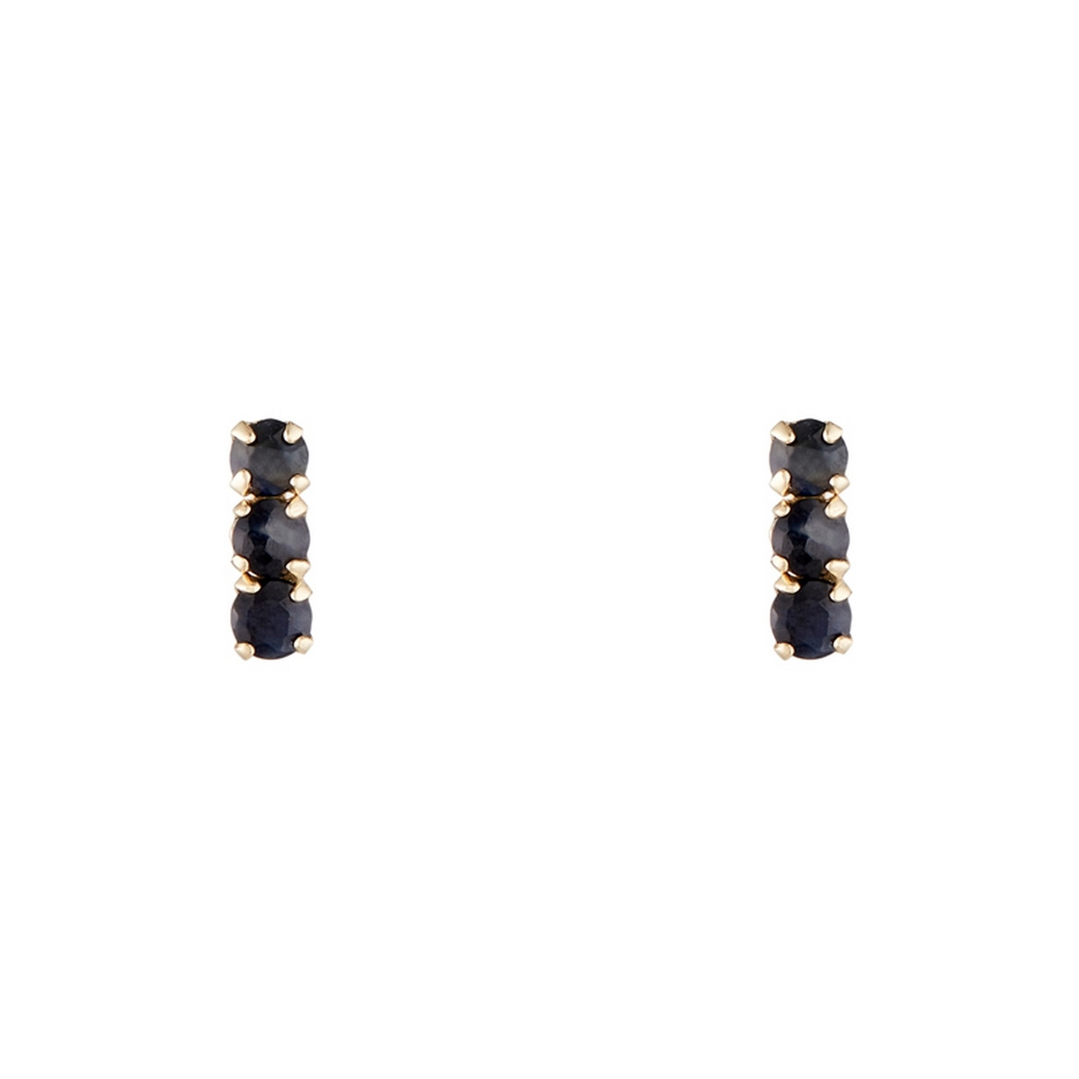Boucles d'oreilles Or jaune 375/1000 et pierres Boucles d'oreilles "Fragment" Or jaune