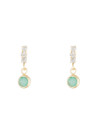 Boucles d'oreilles Or jaune 375/1000 et pierres