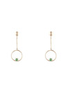 Boucles d'oreilles Or jaune 375/1000 et pierres