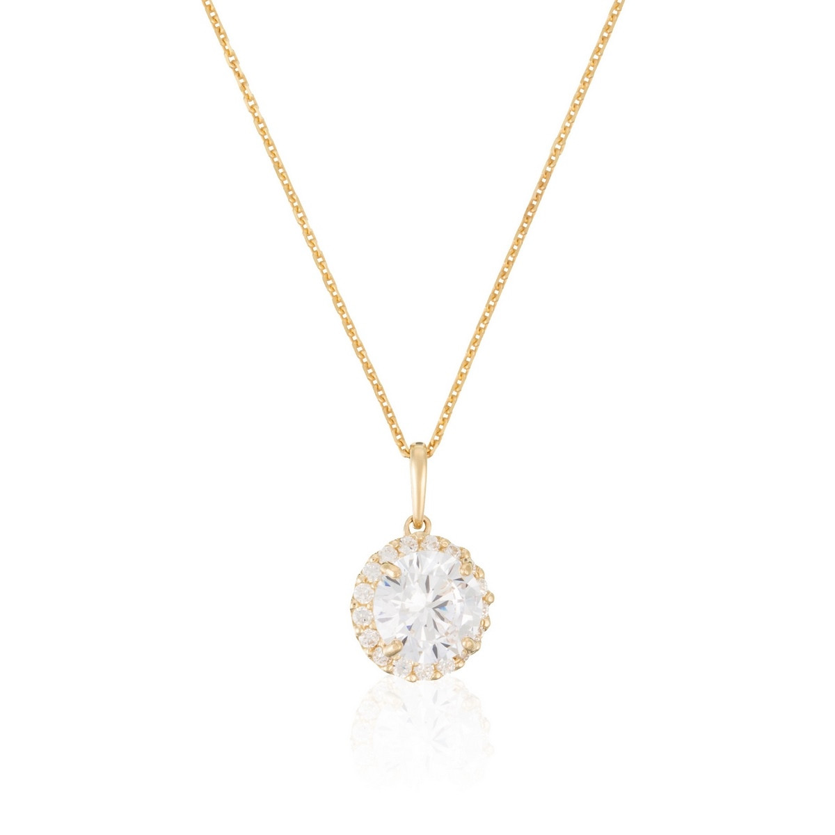 Pendentif Or jaune zirconium Pendentif "Délectable" Or jaune