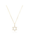 Pendentif Or jaune étoile david 375/1000