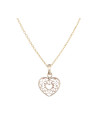 Pendentif Or jaune médaille cœur