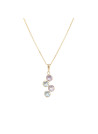 Pendentif Or jaune 375/1000 et pierres
