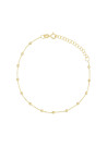 Bracelet chaîne boule en or jaune 9k