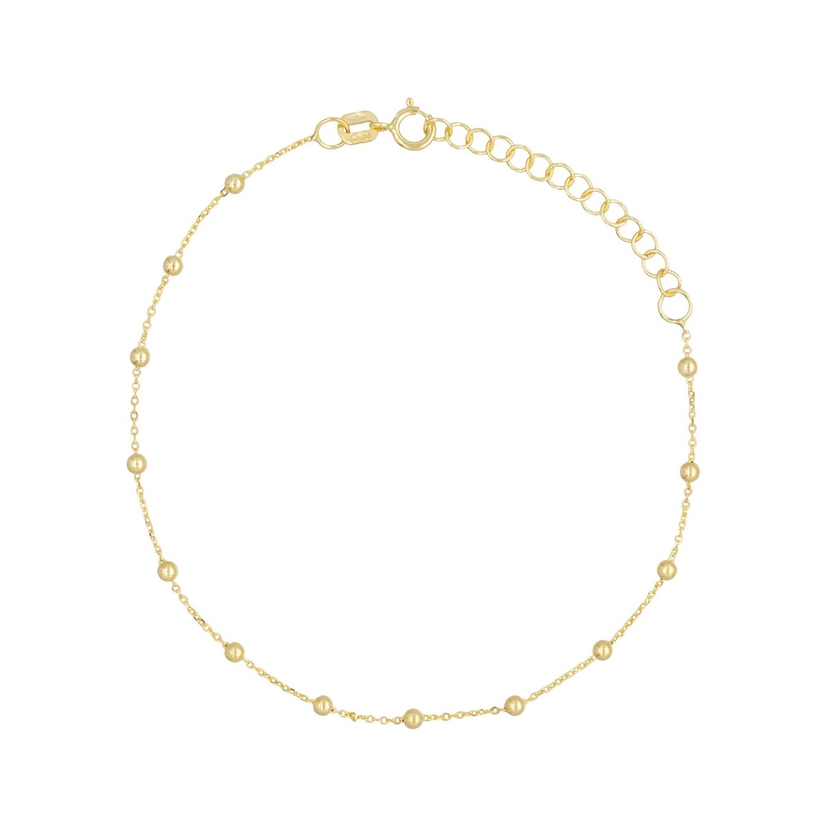 Bracelet chaîne boule en or jaune 9k Bracelet chaîne boule en Or jaune 375/1000 "Sélène"
