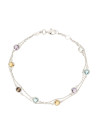 Bracelet Or blanc 375/1000 et pierres