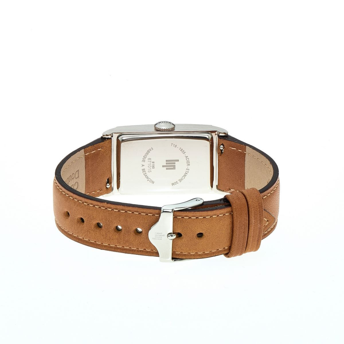 Montre mixte Lip "CHURCHILL" 21.2 x 38.5 mm cadran argenté - 671015 quartz Montre mixte Lip "CHURCHILL" 21.2 x 38.5 mm cadran argenté - 671015 quartz