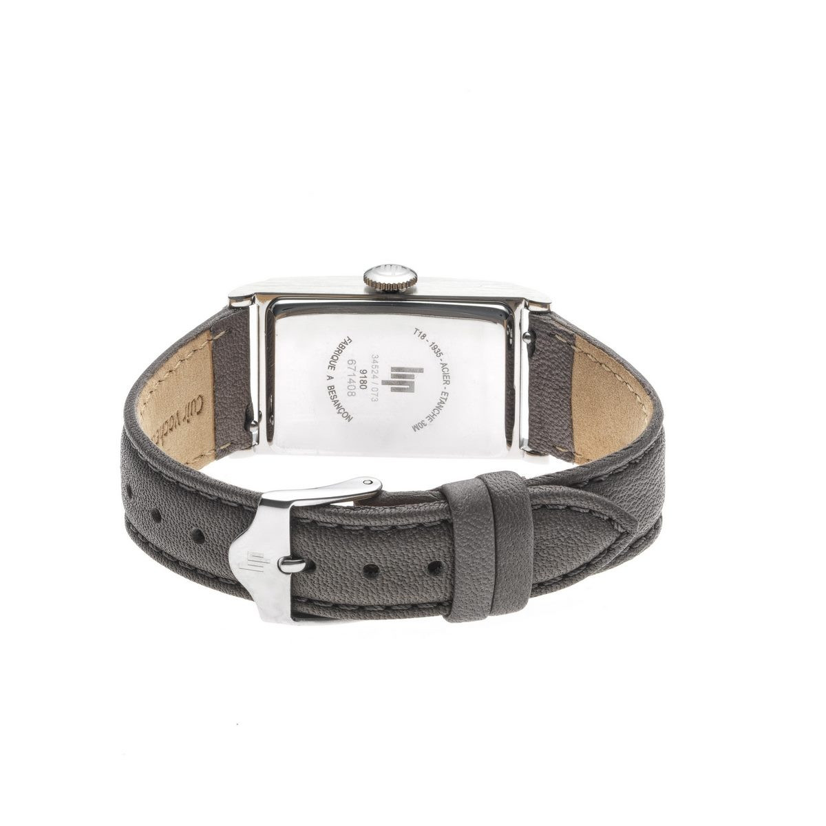 Montre mixte Lip "CHURCHILL" 21.2 x 38.5 mm cadran argenté - 671408 quartz Montre mixte Lip "CHURCHILL" 21.2 x 38.5 mm cadran argenté - 671408 quartz