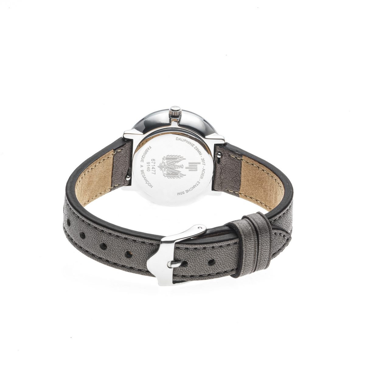 Montre mixte Lip "DAUPHINE" 29 mm cadran argenté - 671477 quartz Montre mixte Lip "DAUPHINE" 29 mm cadran argenté - 671477 quartz