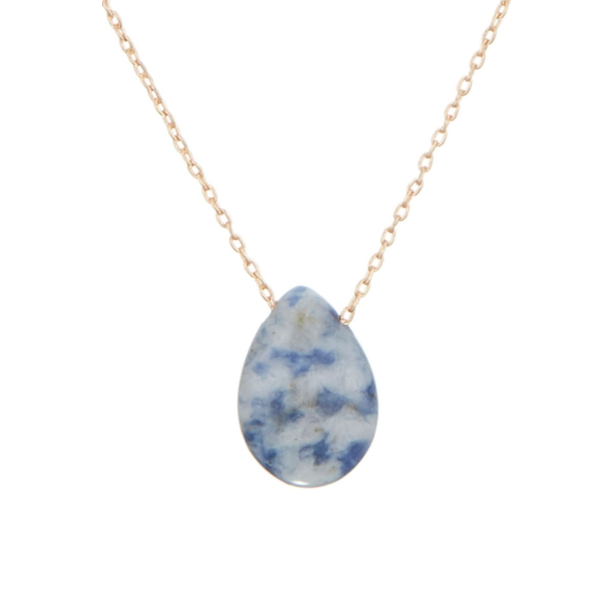 Collier doré et lapis bleu Collier doré et lapis