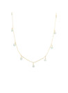 Collier doré et aventurine verte