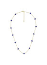 Collier doré et jade bleu