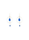 Boucles d'oreilles doré et jade