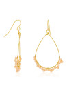 Boucles d'oreilles doré et jade