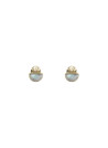 Boucles d'oreilles doré et labradorite