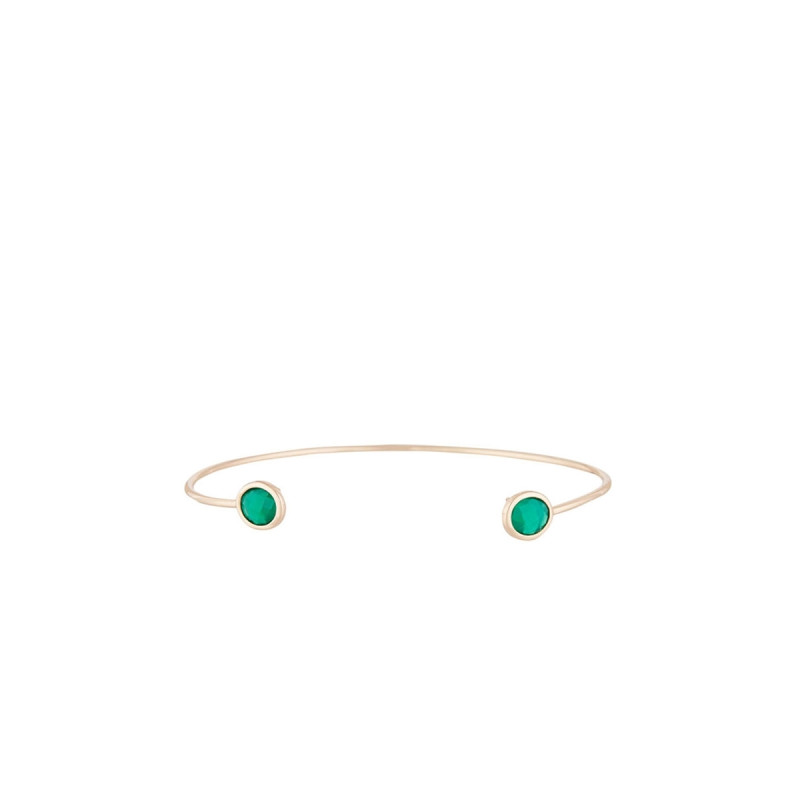Bracelet doré et agate